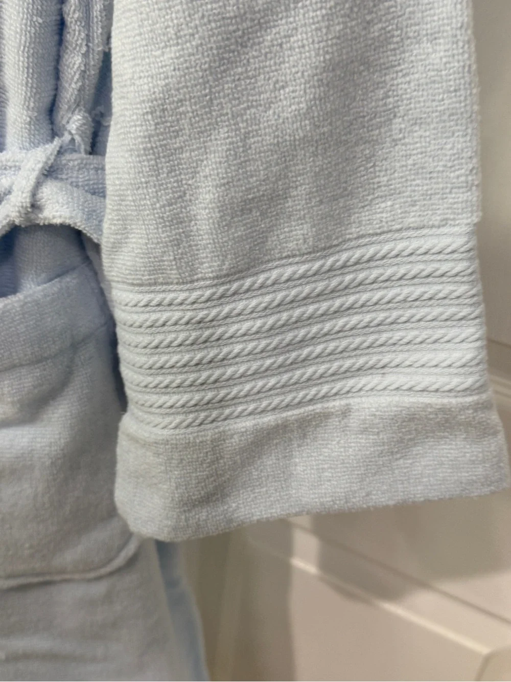 Ralph Lauren Light Blue Terry Bath Robe with Shawl Collar NWT $79 Beautiful
